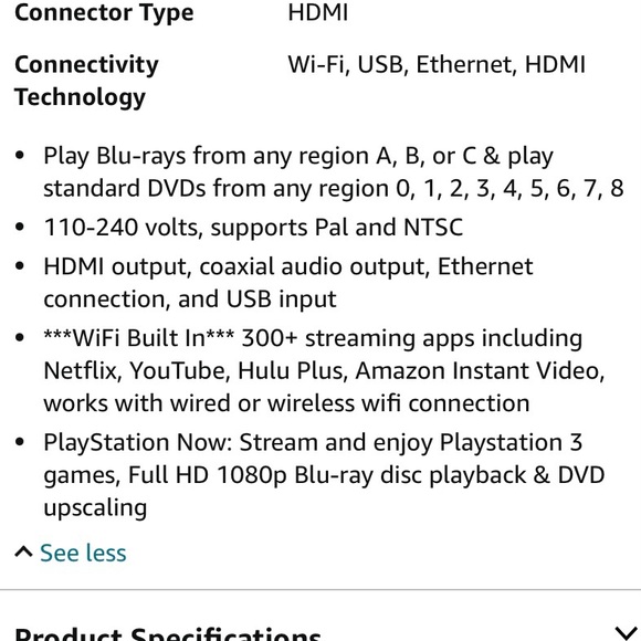 NIB Sony Blu-Ray DVD Player - Picture 10 of 10